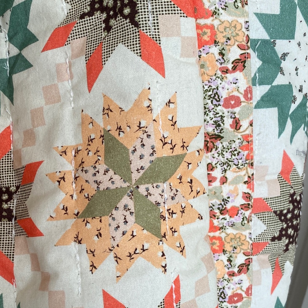 Quilted Patchwork Tote Bag Universal Thread Like … - image 8